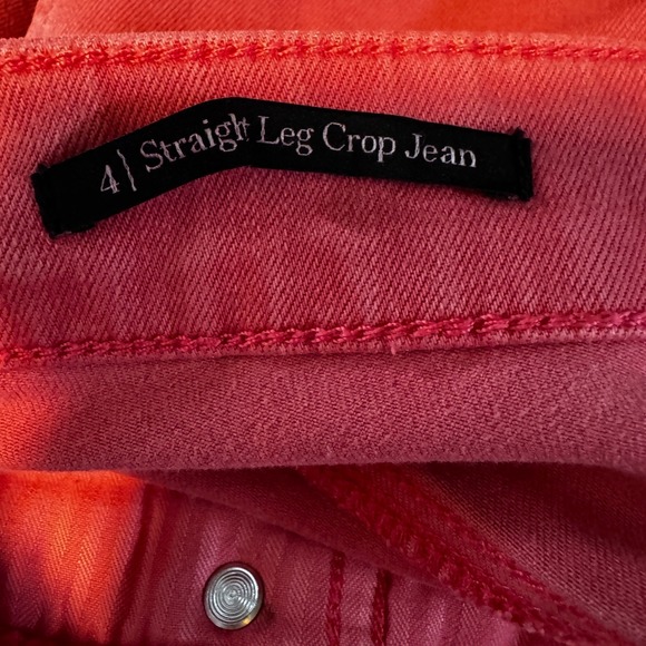 Talbots Straight Leg Crop Jeans Women's 4 Pink Mid-Rise Spring Easter Stretch - Picture 4 of 9